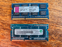 1 + 2 GB DDR3 RAM PC3-10600 Laptop SODIMM / DIMM