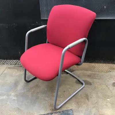 Red Arm Chair - 23"W x 19"D x 18"H ( seat from the floor), View more