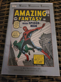 Spiderman first appearance comic reprint