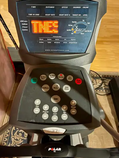 Octane Q37E Elliptical with Polar T34 heart rate monitor., View more