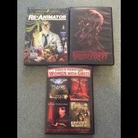 Halloween DVDs EUC Re-Animator From A House on Willow Street