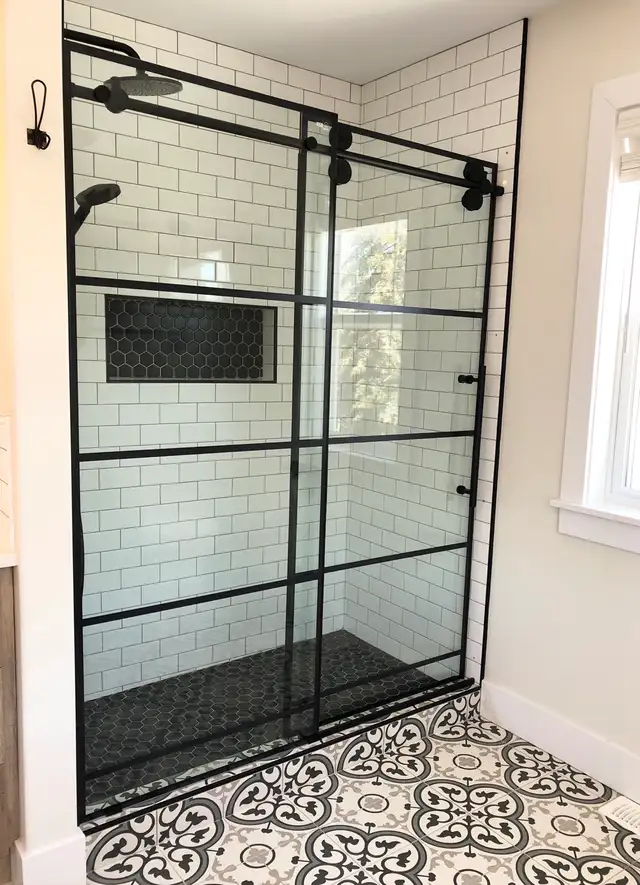 Shower door installation547962646462484482