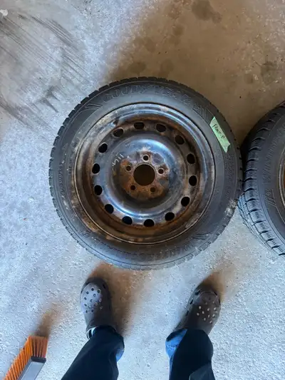 Good year winter tires. Used one year low kms. Off a 2013 Honda civic 5 bolt. $350 firm