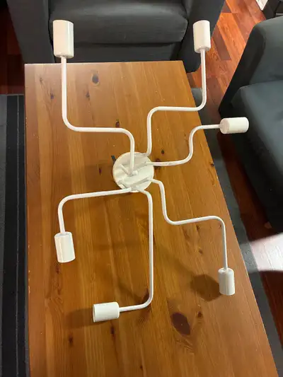 Modern Ceiling Light 6 Heads Retro Metal White Chandelier Light, View more