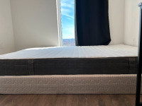 Queen Size Mattress and frame - Like new condition