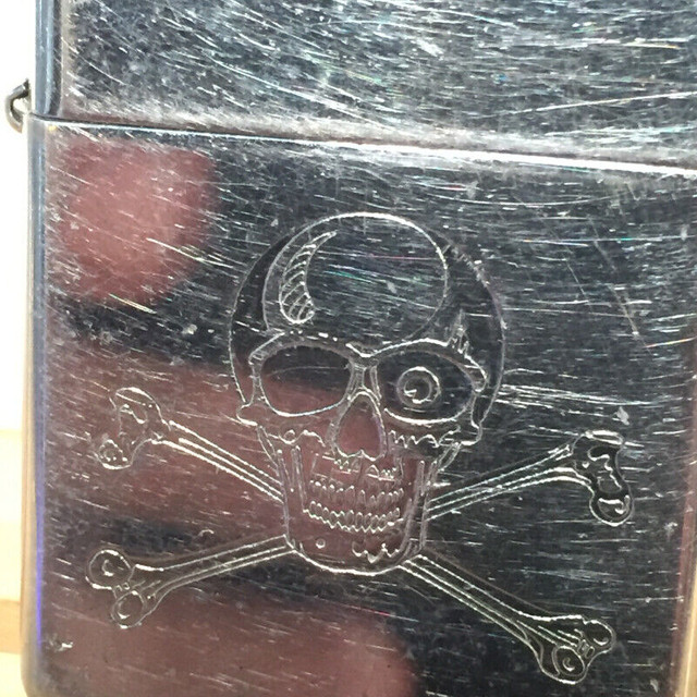 Vintage Zippo Engraved Skull Bradford PA Lighter in Arts & Collectibles in Vancouver - Image 2