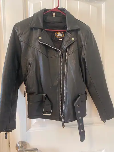 Ladies Leather Motorcycle Jacket, View more