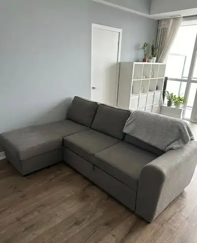 Width: 95 inches (approx. 241 cm) Depth: 63 inches (approx. 160 cm) — including the chaise Height: 2...
