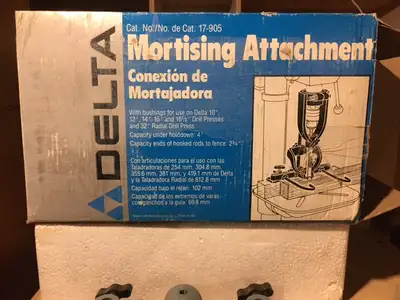 Vintage DELTA #17-905 (17905) Drill Press Mortising Attachment, View more