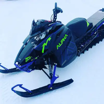 Turbo 2019 Arctic Cat Alpha 165” x 3” paddle track. Alpha monorail with rail stiffener installed. Ic...