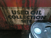 Waste old used oil