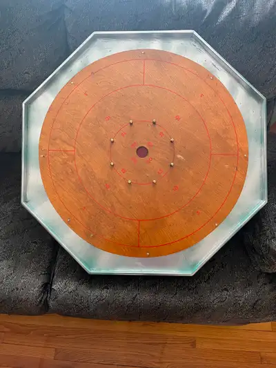 crokinole board for sale $65.00 obo includes buttons