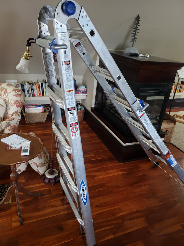 Werner Aluminum Telescoping Multi-Purpose Ladder | Ladders ...