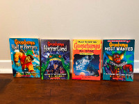 Lot of Four Miscellaneous RL Stine Goosebumps Books AS IS