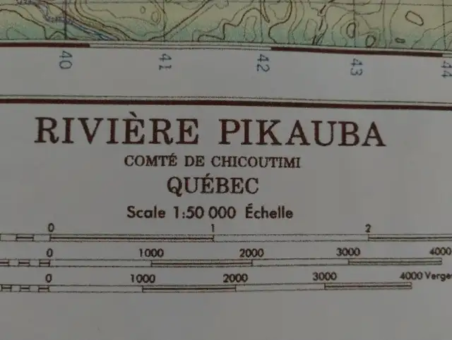 CARTE TOPOGRAPHIQUE LAC POULIN- DE- COURVAL ET PLUSIEURS AUTRES, in Fishing, Camping & Outdoors in Saguenay - Image 7