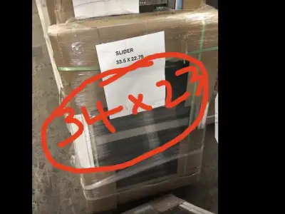 34 x 23 Gentek slider window new in wrap.. will deliver with 50k of Hamilton… check out my other win...