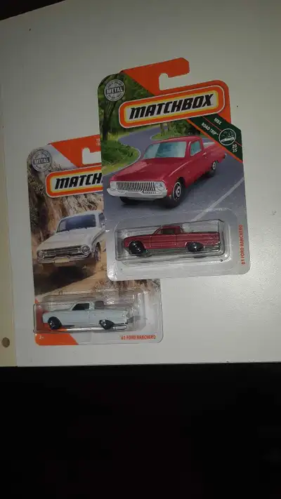 '61 Ford Ranchero Matchbox 2019 and 2020 releases 1/64 scale, View more