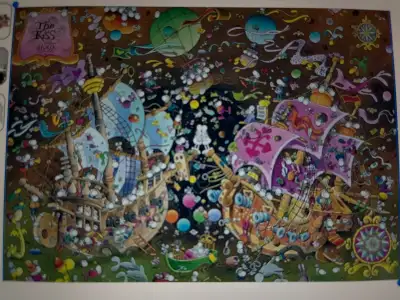Any intrest in a Clementoni puzzle. The kiss - 36527 Mordilo puzzle. 6000 pieces. Will be 168.6 cm w...