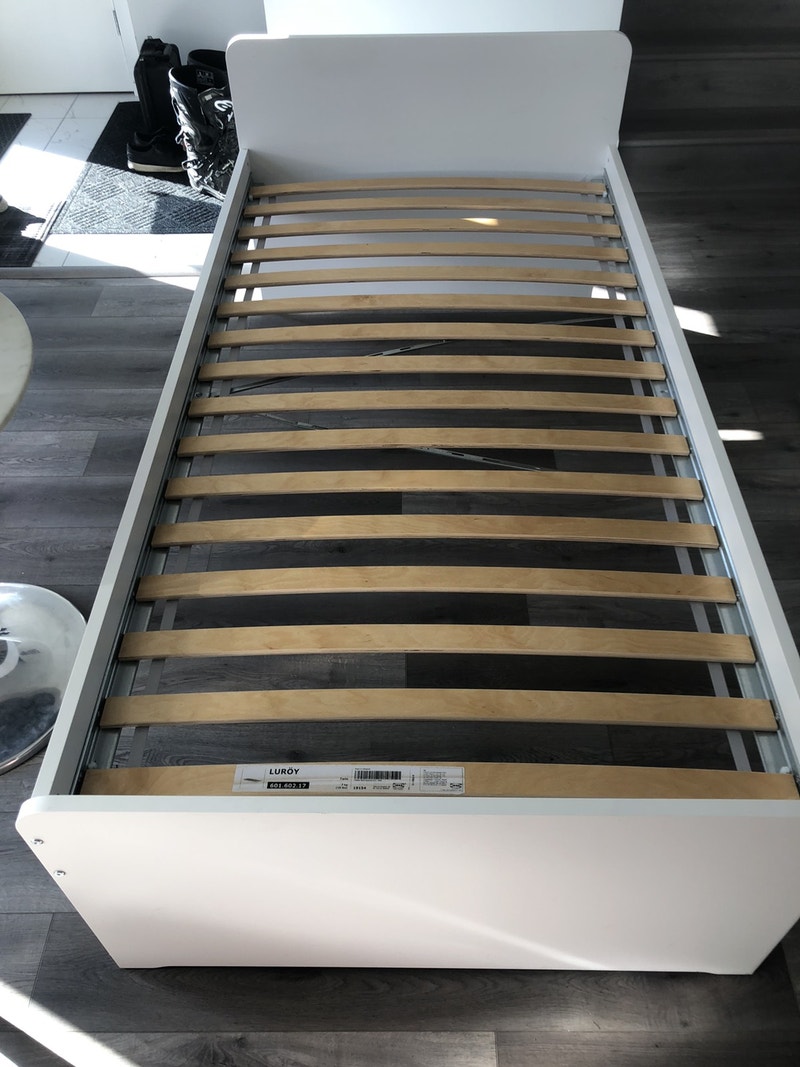 IKEA twin bed frame w. Slatted bed base. Beds & Mattresses Calgary