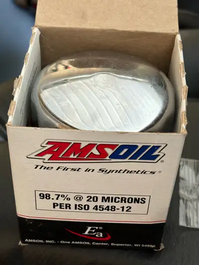 Harley Davidson Chrome Oil Filter brand new. Sold bike before I could use it.