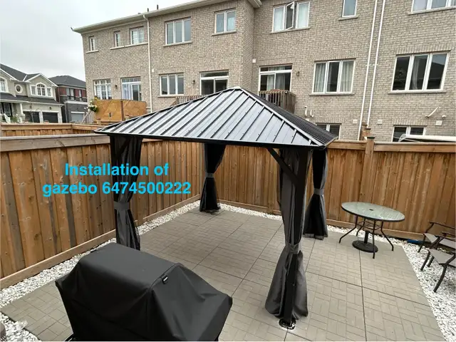 assembly of gazebo in Patio & Garden Furniture in Oshawa / Durham Region - Image 6