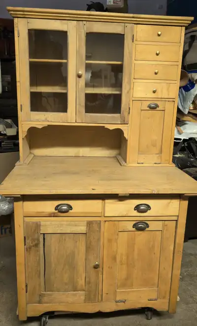 Antique Pantry Solid Maple c. 1900-10. -UNDER RESTORATION- A Preview For Your Consideration! Origina...