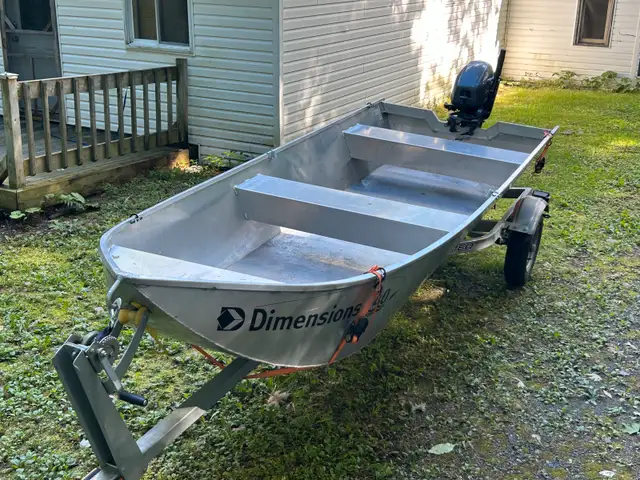Aluminum Boat 14' no rivets, fully equipped62863286377859121