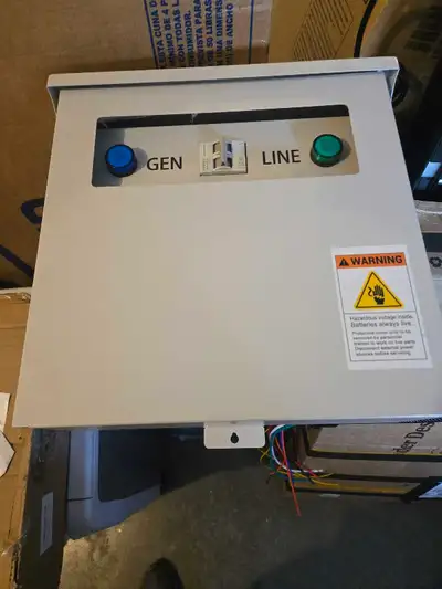 This new 60 amp generator panel is designed for safe and efficient power transfer, featuring a robus...