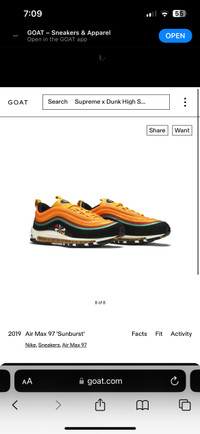 Air Max 97 Sunburst RARE 