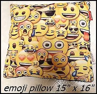 Emoji throw pillow 15 inch by 16 inch. $10, View more