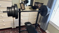 Cap strength Barbel weight adjustable bench 110 lbs sets