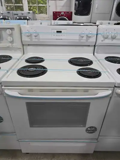 OAKVILLE! - WOW Frigidaire 30" White Electric Coil Top Stove Ove, View more