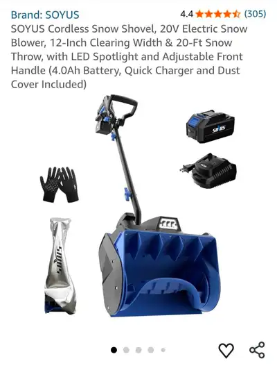 SOYUS Cordless Snow Shovel, View more