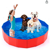 Dog Pools for Large Dogs 47 inch Foldable Dog Swimming Pool,