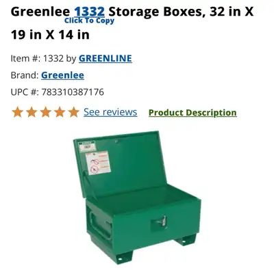 Greenlee Tool Chest, View more