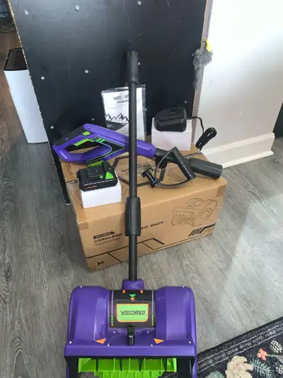 VEECONACO Cordless Electric Snow Thrower, View more