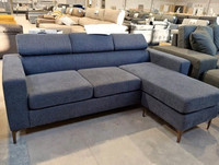 3 Seater Fabric Sofa with Storage Ottoman with Free delivery.