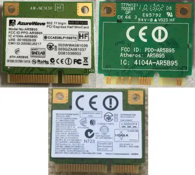 ($10 each) 3x Atheros AR5B95 Half MINI PCI-E Card, View more