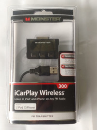 Play IPhone Music on The Car Radio-iCarPlay Wireless Connector.