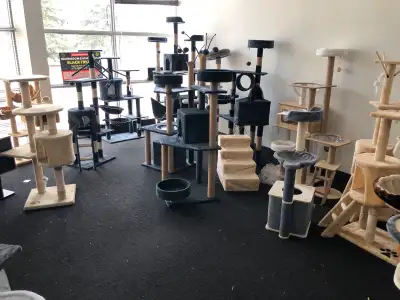 Cat Tree, Multi-Level Cat Tower with Cat Scratching Post, Perch, Cat Condo, Hammock, Hanging Toy Bal...