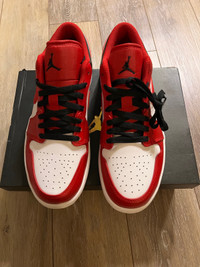 Size 9 - Jordan 1 Low Reverse Black Toe
