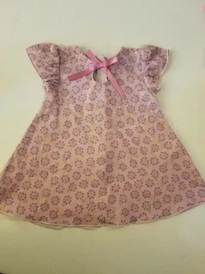 American girl Bitty baby pink dress fit 18" Maplelea doll xxxxxxxxxxxx from smoke free and pet free...