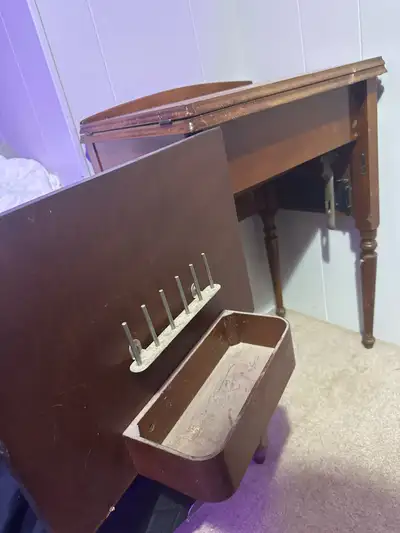 Send an offer! Looking for a solid and stylish piece with character? This vintage sewing machine tab...