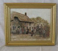 2 Print  Thatched Roof Cottage