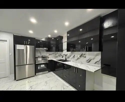 A Brand new spacious and bright 9 feet ceilings 3-bedroom and 2 washroom basement apartment in a Vib...