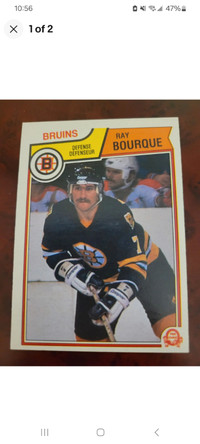 RAY BOURQUE UER O-PEE-CHEE OPC 1983-84 BOSTON BRUINS HOCKEY CARD