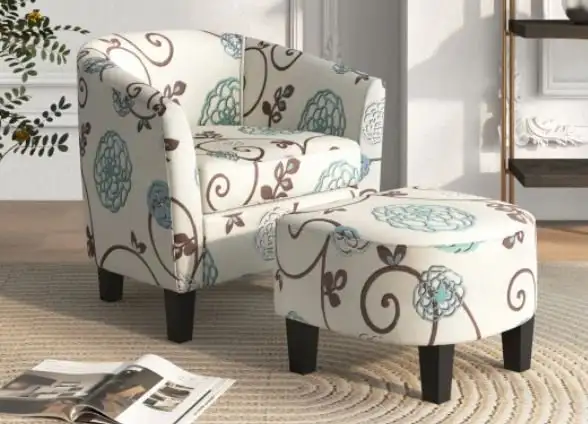 Modern Accent Chair with Ottoman in Chairs & Recliners in Cambridge - Image 2