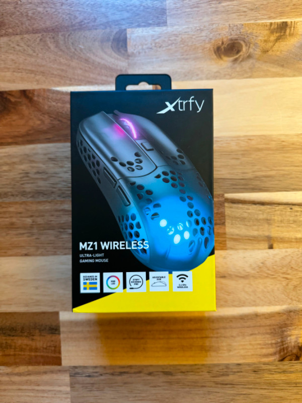 Xtrfy MZ1 Wireless Black "Zy's Rail" Ultralight Gaming Mouse in Mice, Keyboards & Webcams in City of Toronto
