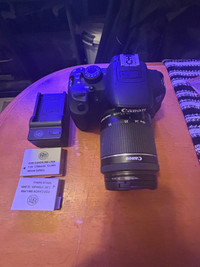 Cannon t5i 18-55mm with two batteries and charger 
