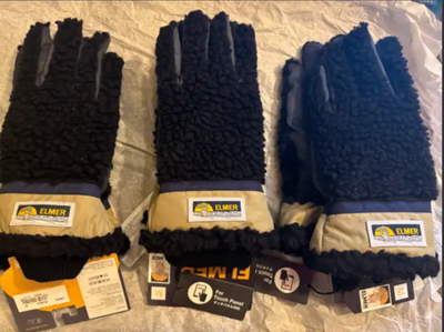 The iconic Elmer gloves, BRAND NEW w/tags, at 1/4 of the price., View more